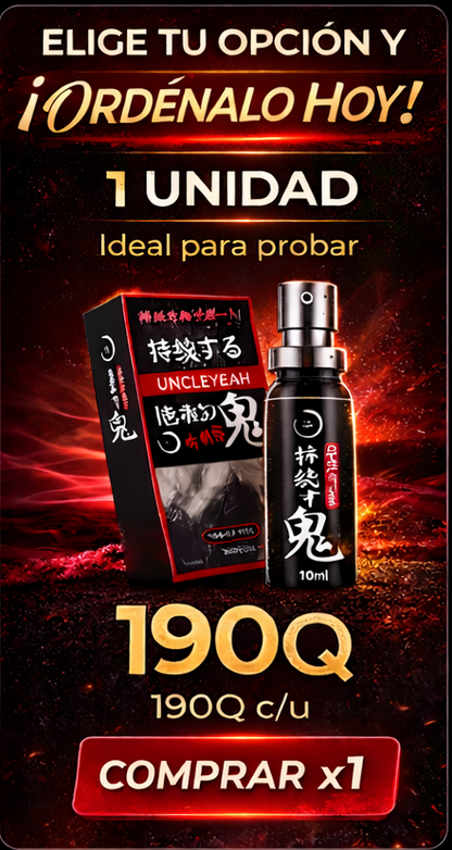 UncleYeah® · Spray de Control Masculino